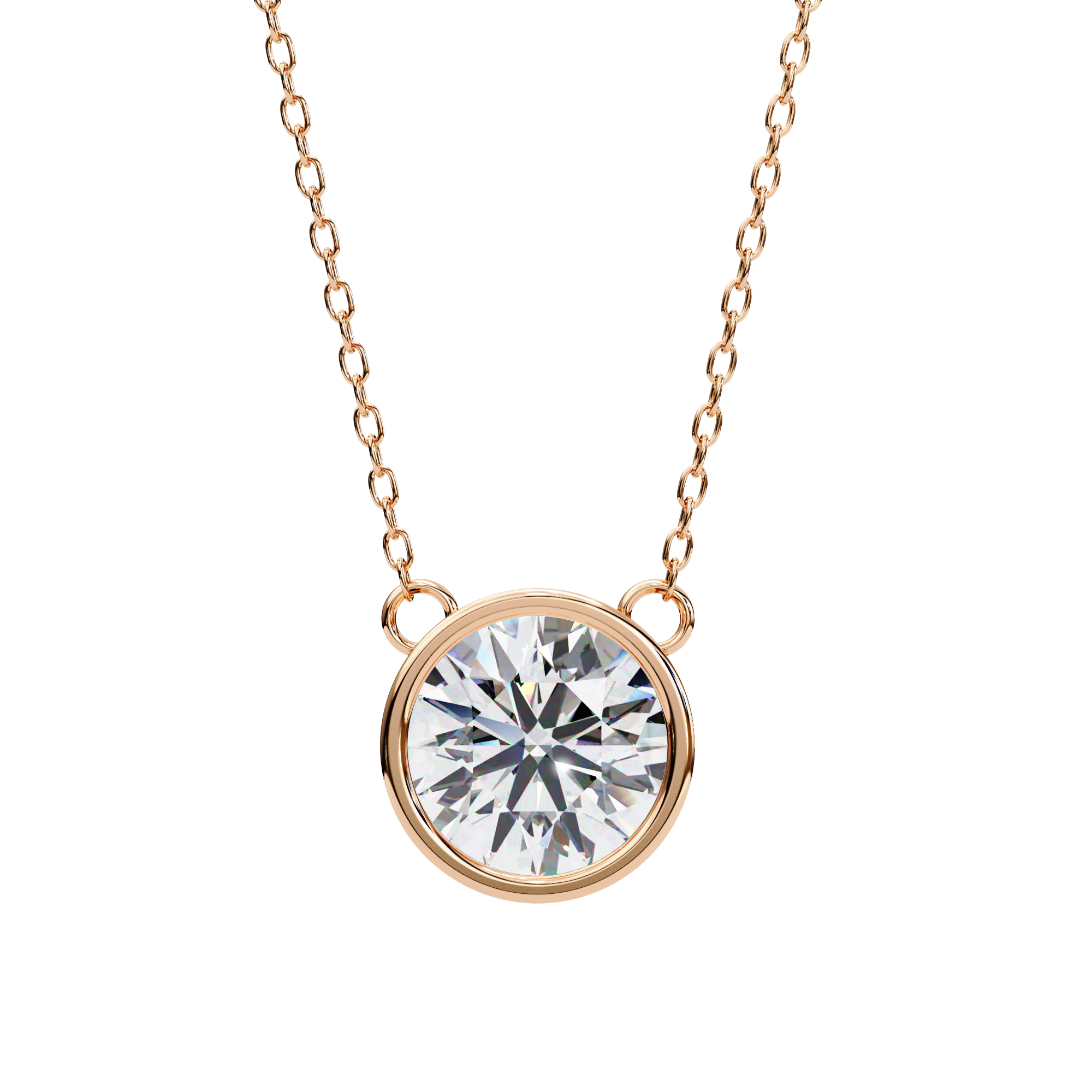 Pavé Square Diamond Pendant