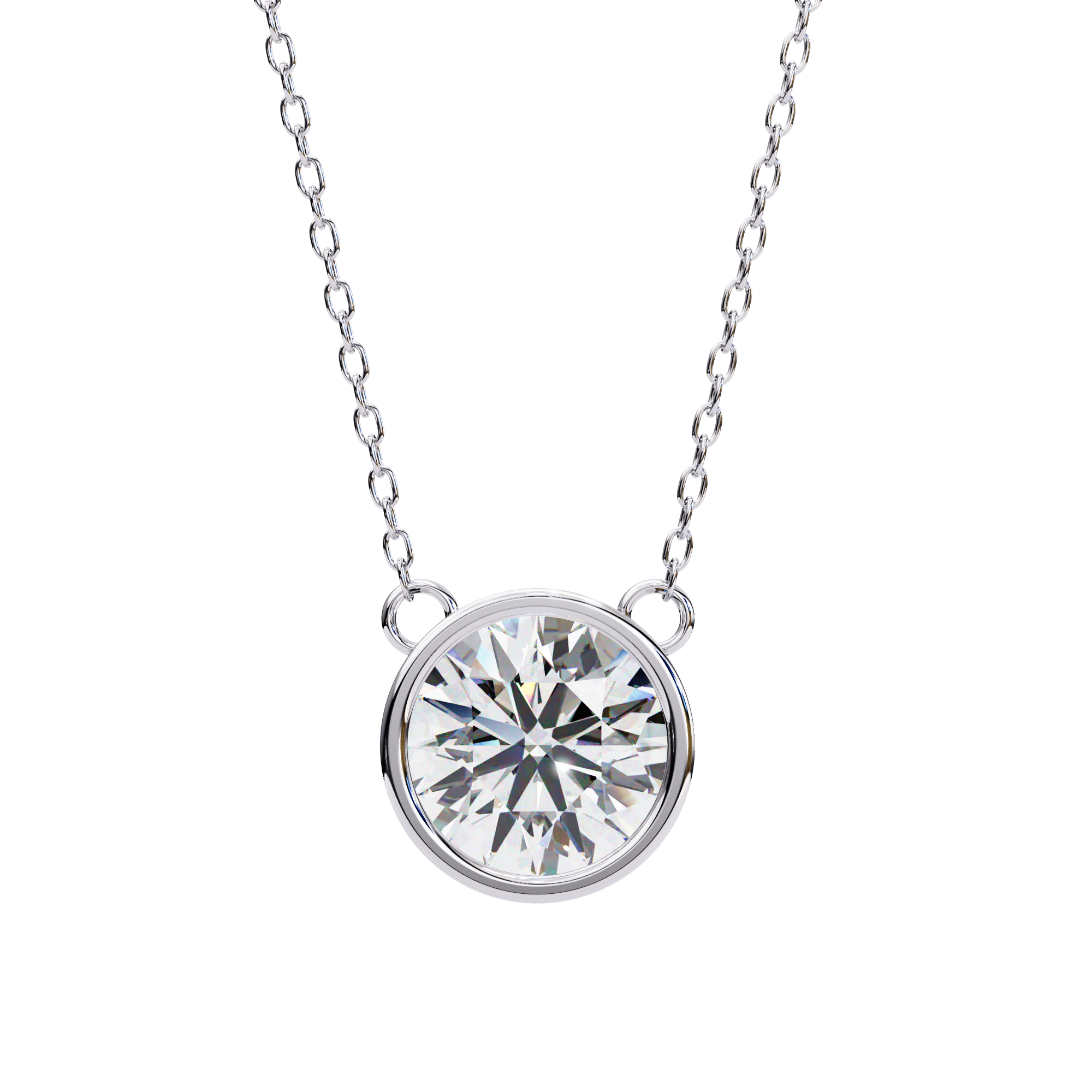 Pavé Square Diamond Pendant