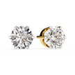 Diamant Brillant White Gold Diamond Stud Earrings — 10k–18k Gold