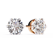 Diamant Brillant White Gold Diamond Stud Earrings — 10k–18k Gold