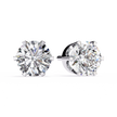 Diamant Brillant White Gold Diamond Stud Earrings — 10k–18k Gold