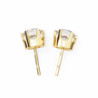 Diamant Brillant White Gold Diamond Stud Earrings — 10k–18k Gold