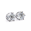 Diamant Brillant White Gold Diamond Stud Earrings — 10k–18k Gold