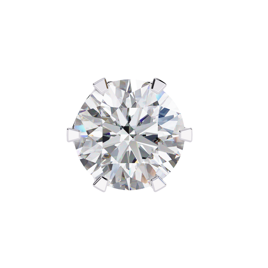 Diamant Brillant White Gold Diamond Stud Earrings — 10k–18k Gold