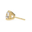 Zenith Elevated Solitaire Diamond Stud Earrings — 10k–18k Gold