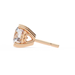 Zenith Elevated Solitaire Diamond Stud Earrings — 10k–18k Gold