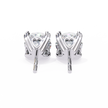 Zenith Elevated Solitaire Diamond Stud Earrings — 10k–18k Gold