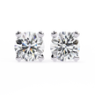 Zenith Elevated Solitaire Diamond Stud Earrings — 10k–18k Gold