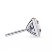 Lumière Ombré Pavé Diamond Stud Earrings — 10k–18k Gold