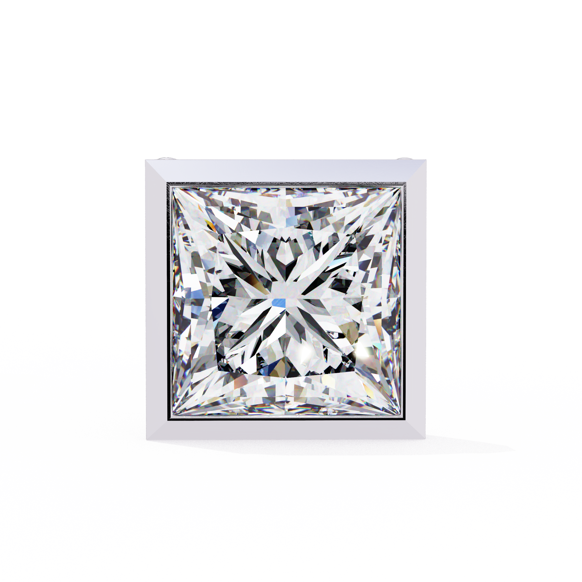 Lumière Ombré Pavé Diamond Stud Earrings — 10k–18k Gold