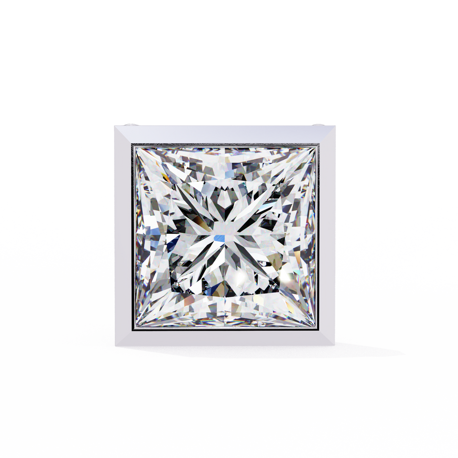 Lumière Ombré Pavé Diamond Stud Earrings — 10k–18k Gold