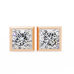 Lumière Ombré Pavé Diamond Stud Earrings — 10k–18k Gold