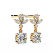 Infinitif Loop Diamond Stud Earrings — 10k–18k Gold