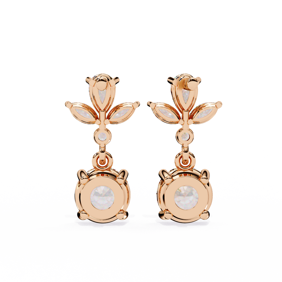 Infinitif Loop Diamond Stud Earrings — 10k–18k Gold