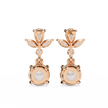 Infinitif Loop Diamond Stud Earrings — 10k–18k Gold
