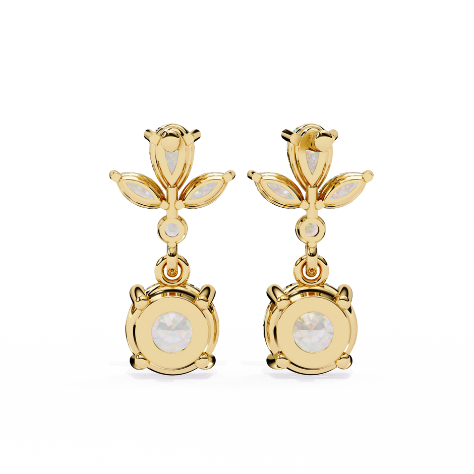 Infinitif Loop Diamond Stud Earrings — 10k–18k Gold