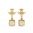 Infinitif Loop Diamond Stud Earrings — 10k–18k Gold