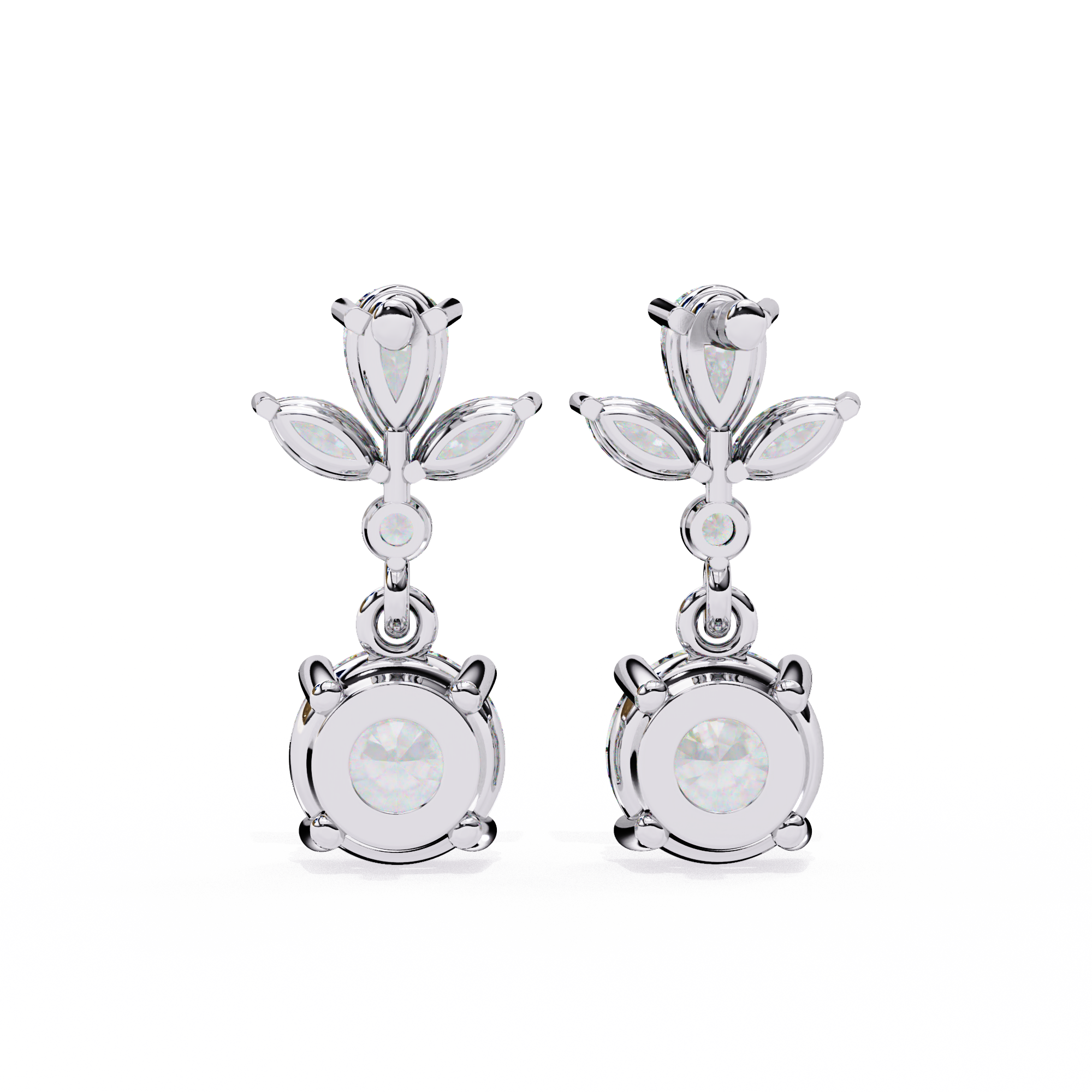 Infinitif Loop Diamond Stud Earrings — 10k–18k Gold