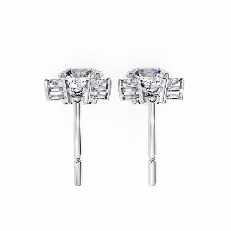Infinitif Loop Diamond Stud Earrings — 10k–18k Gold
