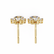 Infinitif Loop Diamond Stud Earrings — 10k–18k Gold