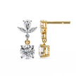Infinitif Loop Diamond Stud Earrings — 10k–18k Gold