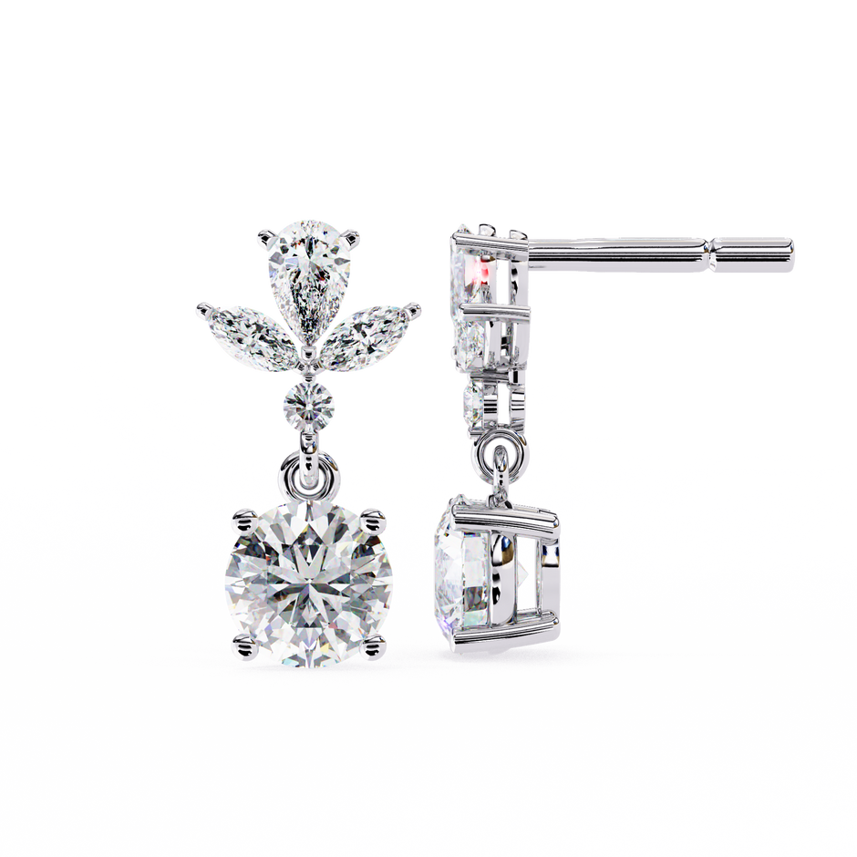 Infinitif Loop Diamond Stud Earrings — 10k–18k Gold
