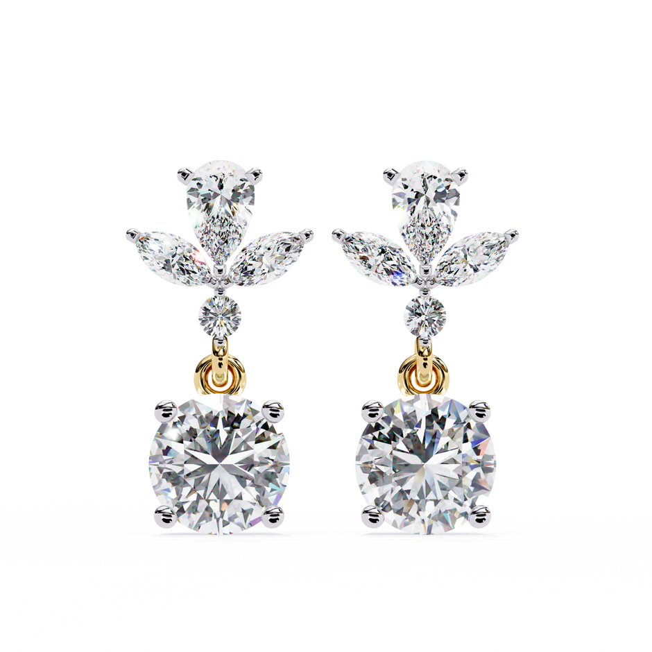 Infinitif Loop Diamond Stud Earrings — 10k–18k Gold