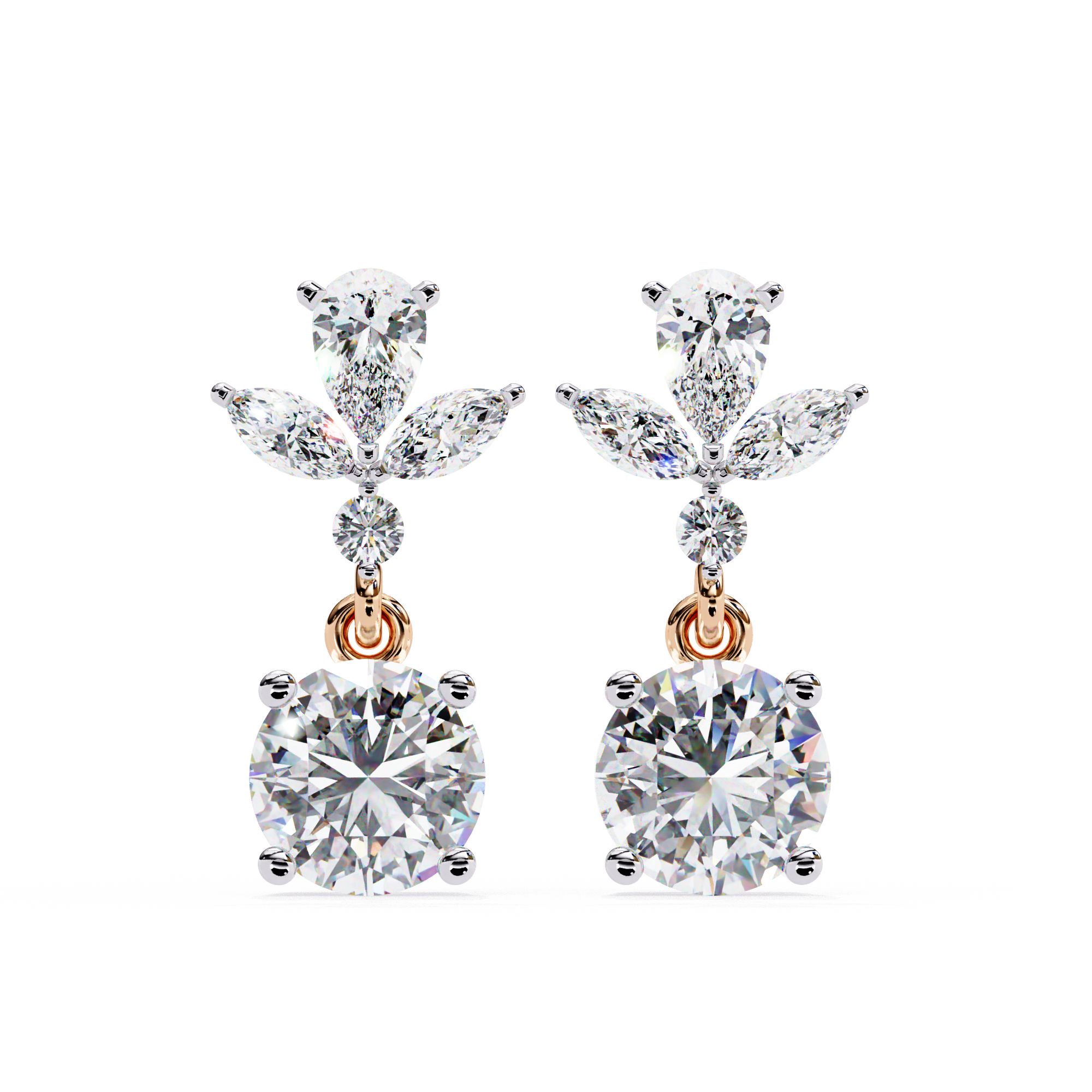 Infinitif Loop Diamond Stud Earrings — 10k–18k Gold