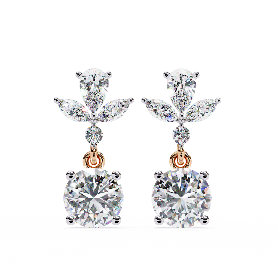 Infinitif Loop Diamond Stud Earrings — 10k–18k Gold