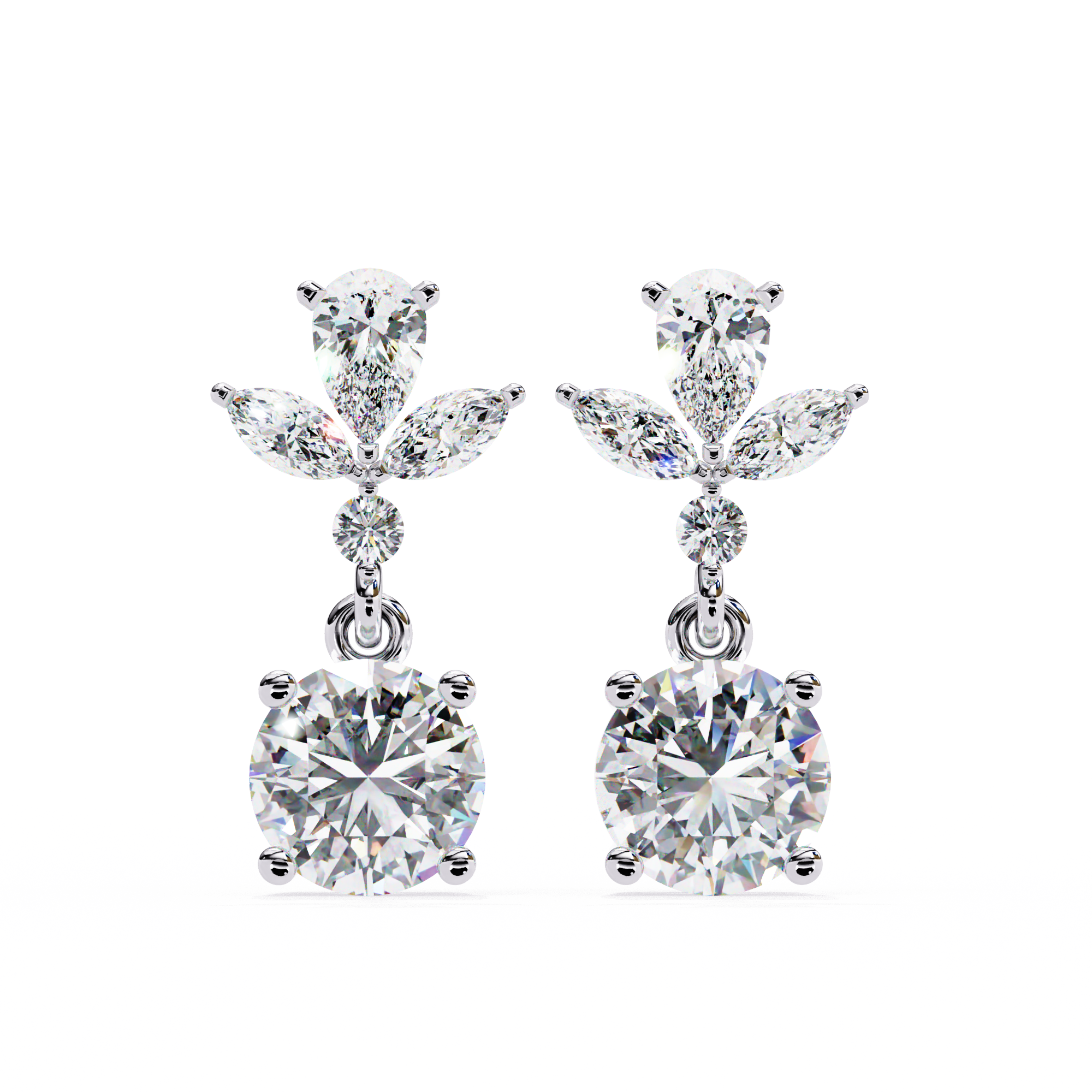 Infinitif Loop Diamond Stud Earrings — 10k–18k Gold