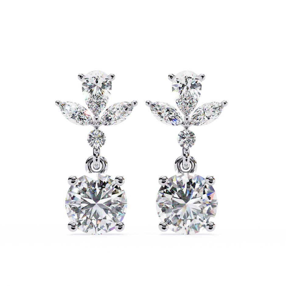 Infinitif Loop Diamond Stud Earrings — 10k–18k Gold