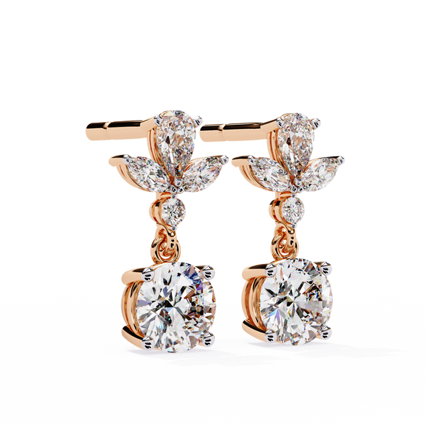 Infinitif Loop Diamond Stud Earrings — 10k–18k Gold