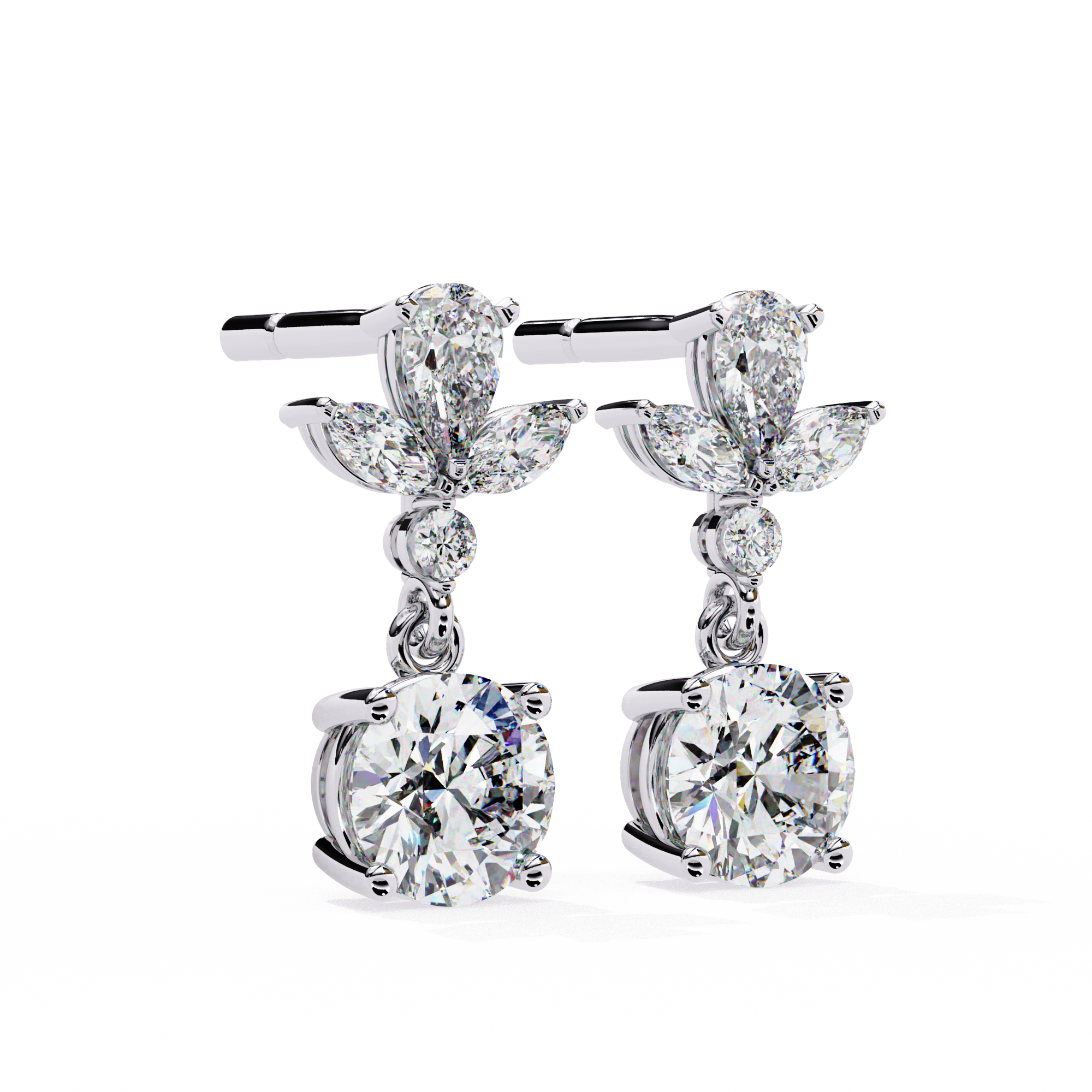 Infinitif Loop Diamond Stud Earrings — 10k–18k Gold