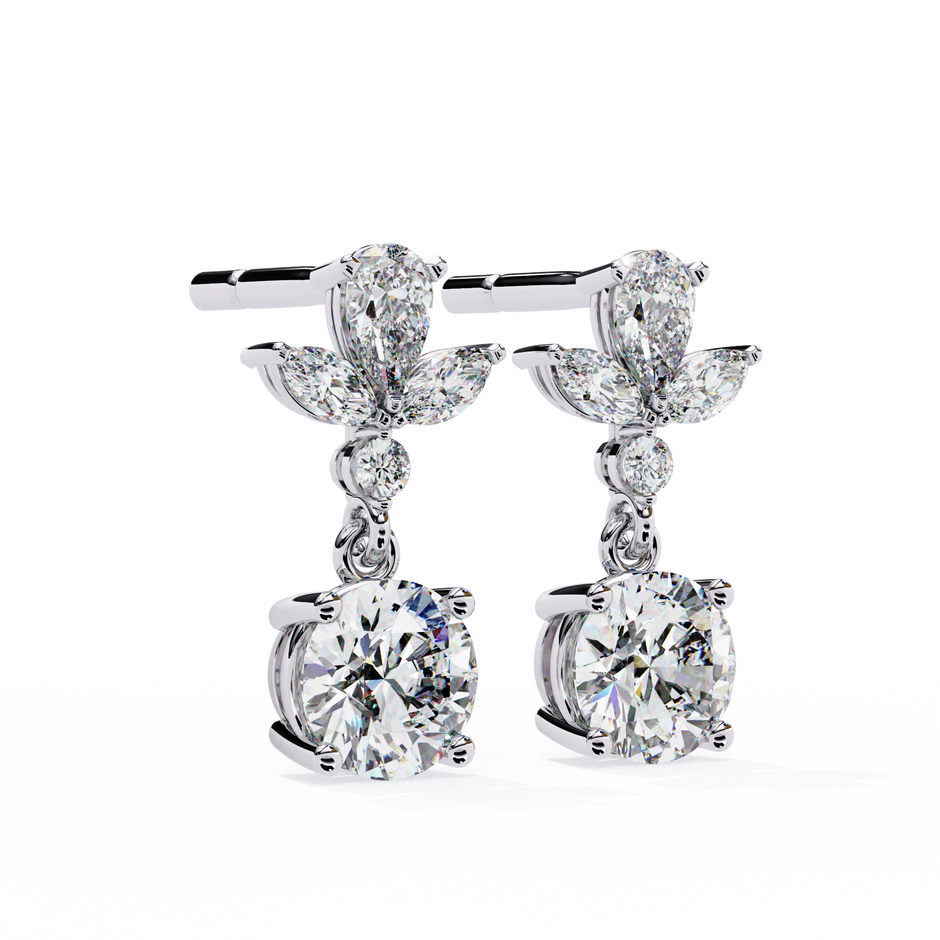 Infinitif Loop Diamond Stud Earrings — 10k–18k Gold
