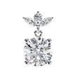 Nacre White Gold Brilliant Diamond Stud Earrings — 10k–18k Gold