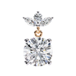Nacre White Gold Brilliant Diamond Stud Earrings — 10k–18k Gold