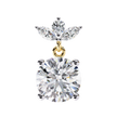 Nacre White Gold Brilliant Diamond Stud Earrings — 10k–18k Gold