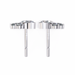 Château Six-Prong Solitaire Diamond Stud Earrings — 10k–18k Gold
