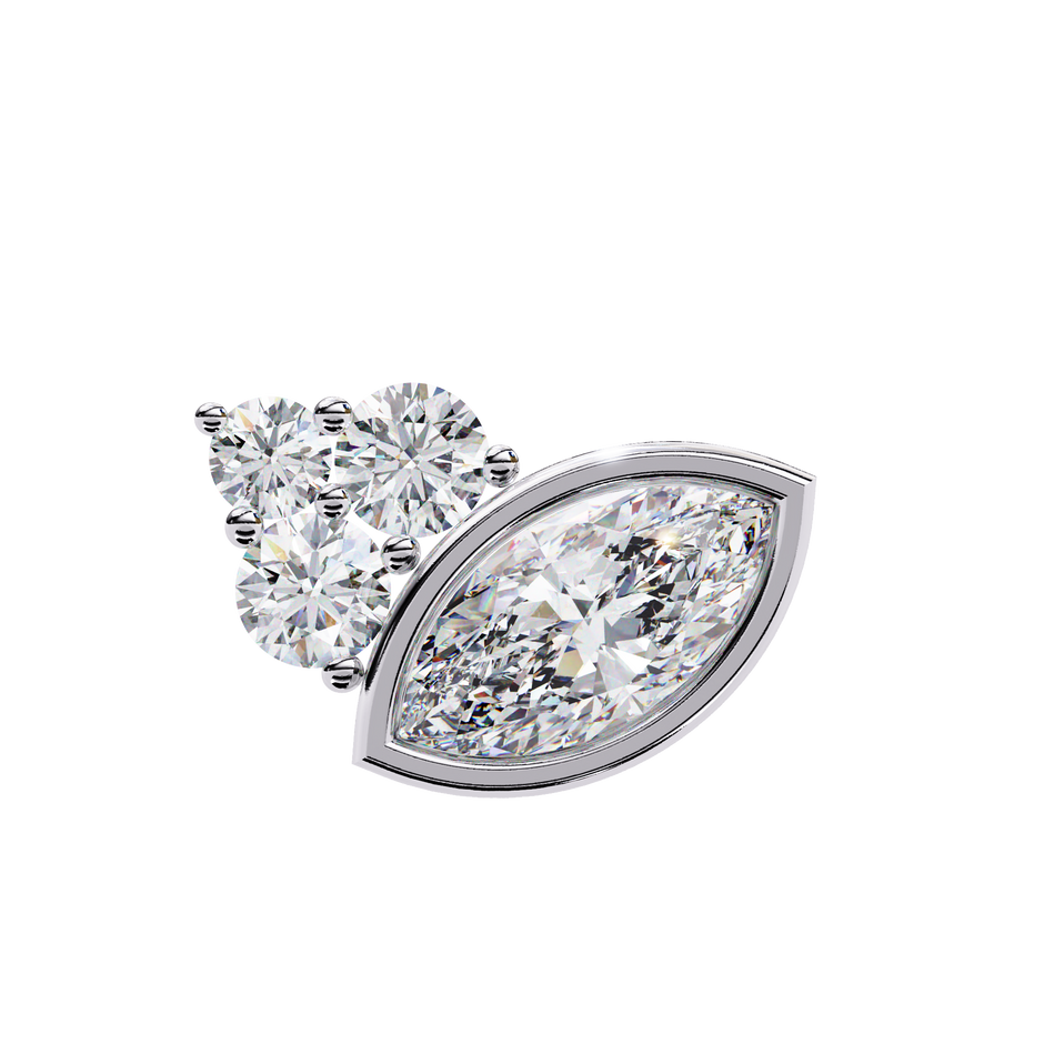 Château Six-Prong Solitaire Diamond Stud Earrings — 10k–18k Gold