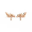 Belle Époque Antique-Cut Diamond Stud Earrings — 10k–18k Gold