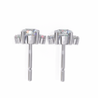 Rivage Full-Bezel Brilliant Diamond Stud Earrings — 10k–18k Gold