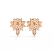 Rivage Full-Bezel Brilliant Diamond Stud Earrings — 10k–18k Gold