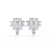 Rivage Full-Bezel Brilliant Diamond Stud Earrings — 10k–18k Gold