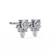 Rivage Full-Bezel Brilliant Diamond Stud Earrings — 10k–18k Gold