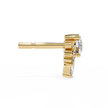 Rivage Full-Bezel Brilliant Diamond Stud Earrings — 10k–18k Gold