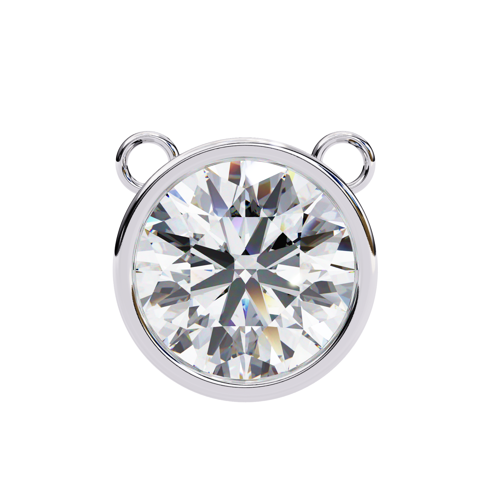 Pavé Square Diamond Pendant