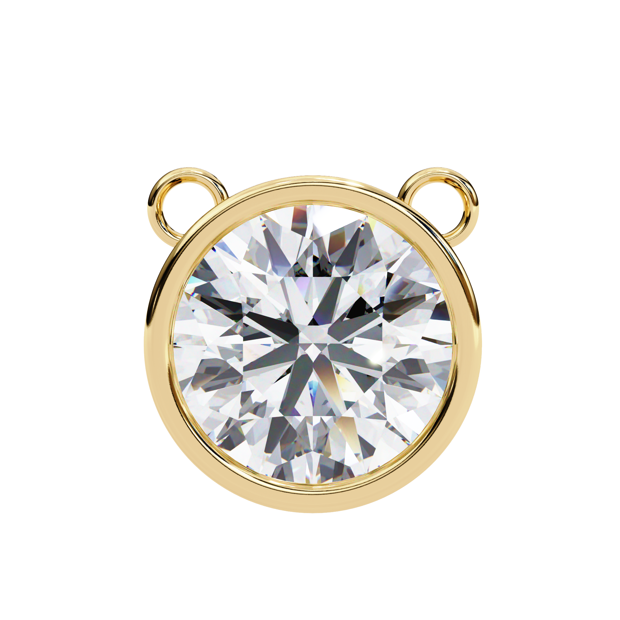 Pavé Square Diamond Pendant