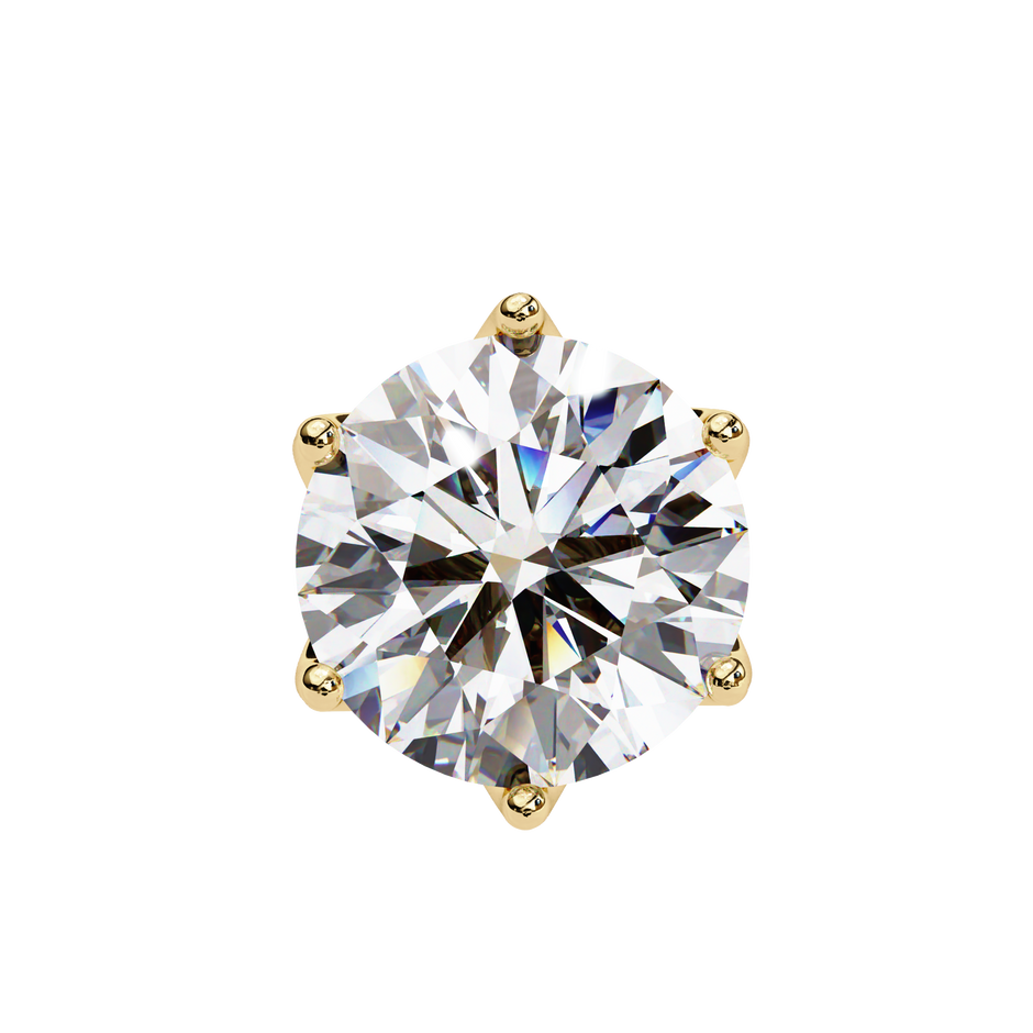 Soleil Pavé Cluster Stud Earrings — 10k–18k Gold