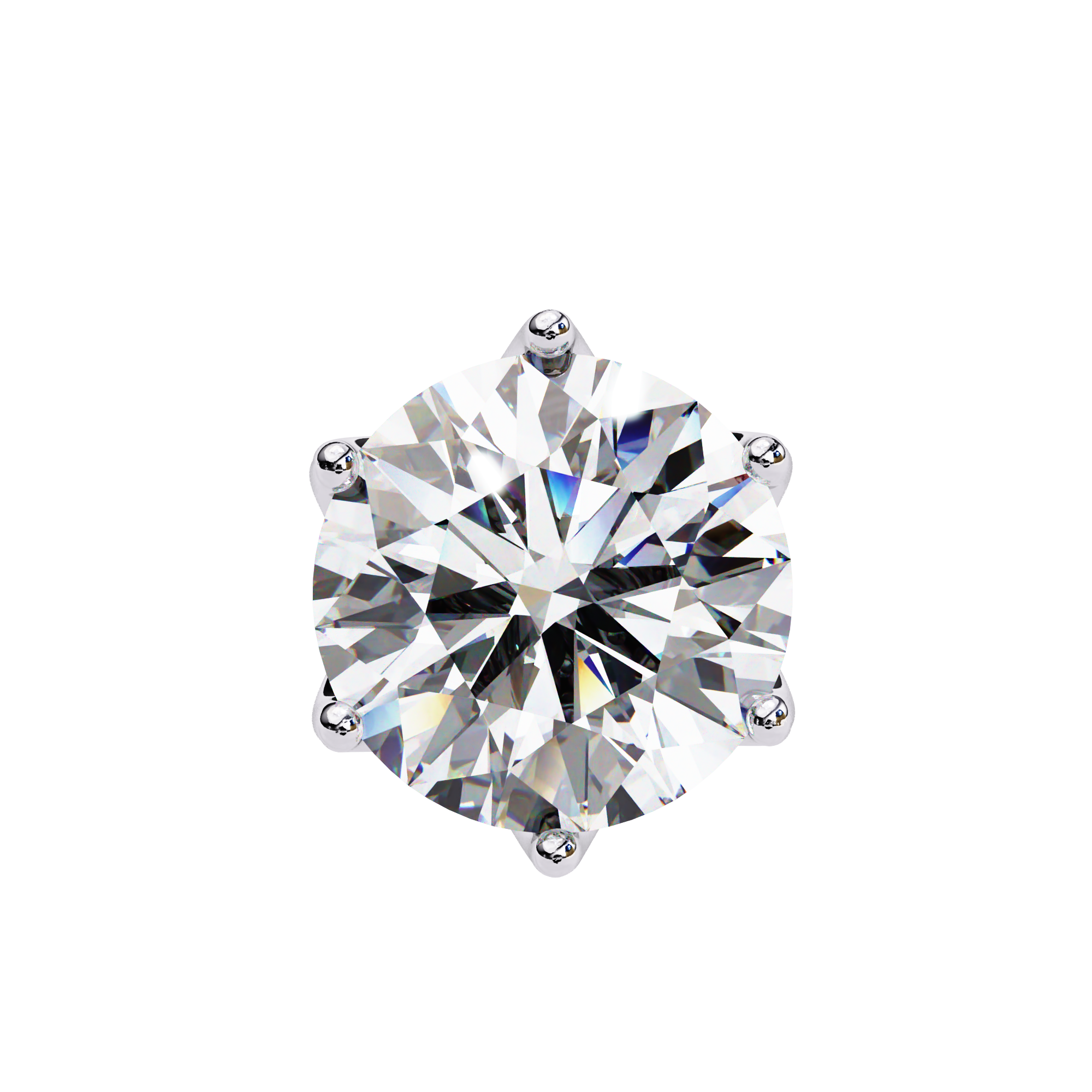 Soleil Pavé Cluster Stud Earrings — 10k–18k Gold