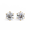 Soleil Pavé Cluster Stud Earrings — 10k–18k Gold